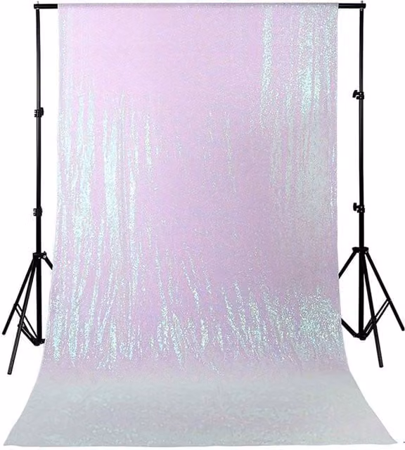 Trimming Shop White Polyester Fabric Panel Backdrop