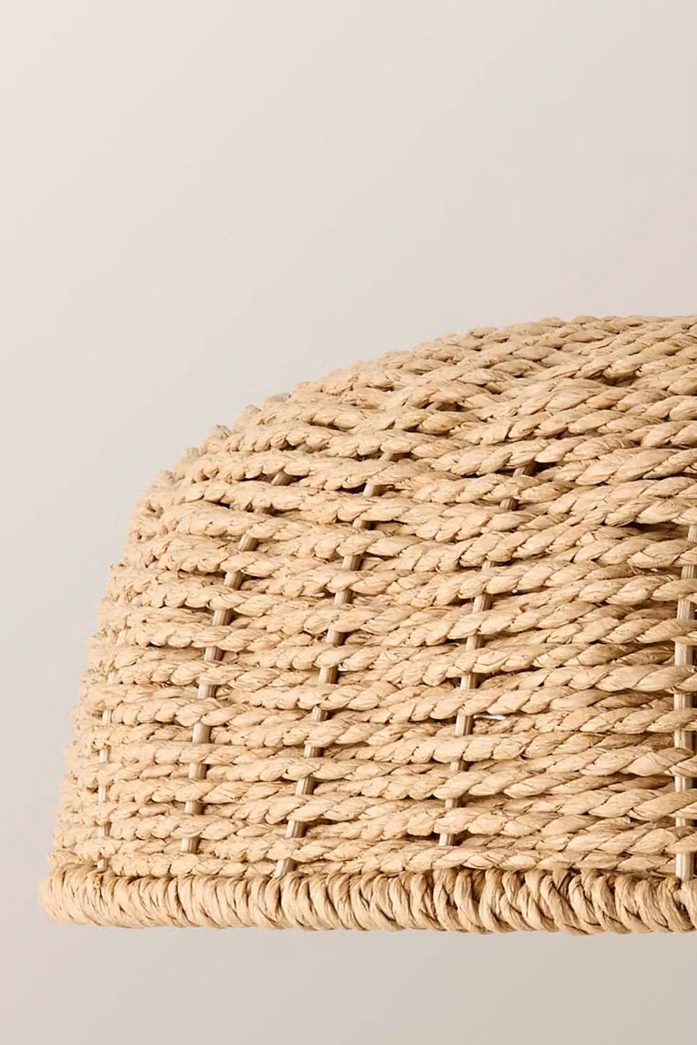 ValueLights Neveah Brown Natural Rattan Dome Pendant or Floor Lamp Light Shade – 2
