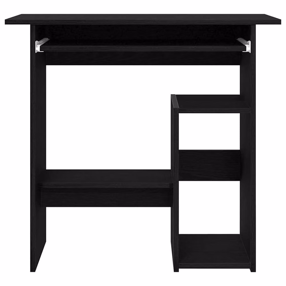 Berkfield Home Modern Writing Desk in Black Oak, W/D/H: 80 x 45 x 74 cm – 5