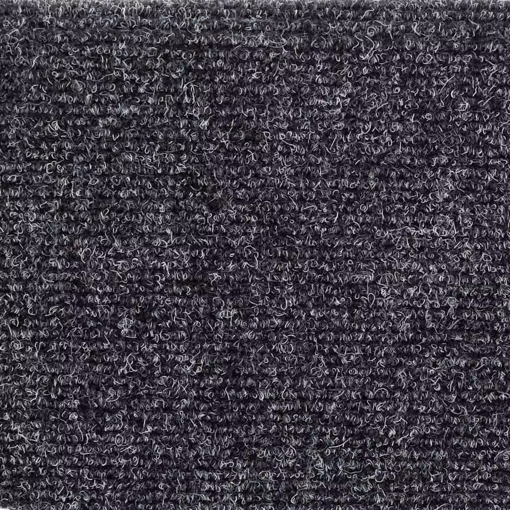 Berkfield Home Self-adhesive Needle Punch Stair Mats, Dark Grey, 5 Pieces, W: 56 cm, D: 17 cm, H: 3 cm – 4