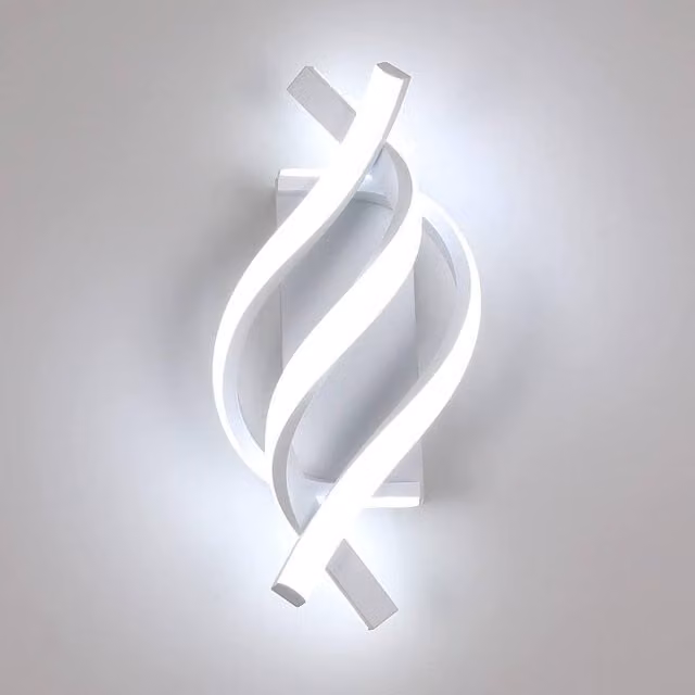 Goeco White LED Wall Light 22W 6500K Cool White Modern Bar Light for Bedroom, Living Room and Hallway – 1