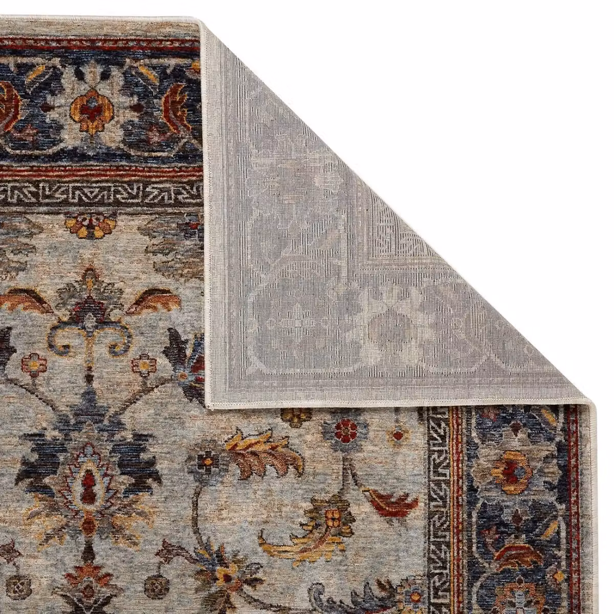 The Rug Shop UK Blue Traditional Floral Machine Woven Runner, W/D: 200 x 280 cm – 3