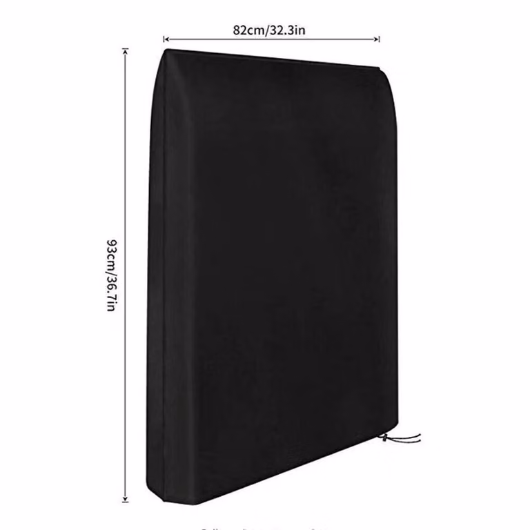 EONLION Waterproof Black Polyester Folding Reclining Chair Cover for Sun Loungers, 100 cm