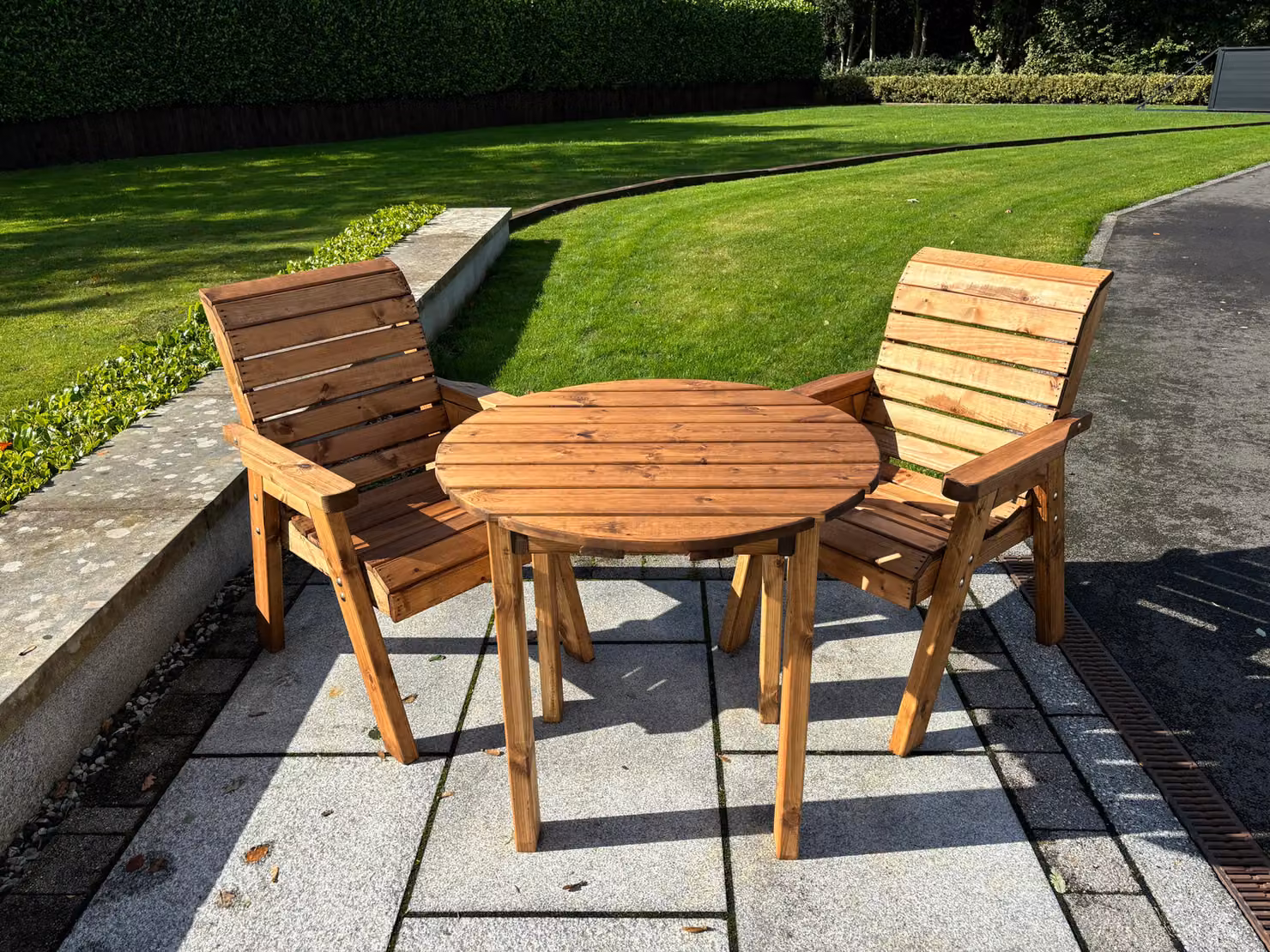Charles Taylor Trading Thatcham Two Seat Diner Set in Brown – 2
