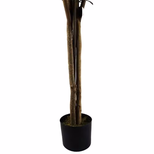 Pair of Green Leaf Artificial Topiary Trees, H 120 cm x W 50 cm x D 50 cm – 3