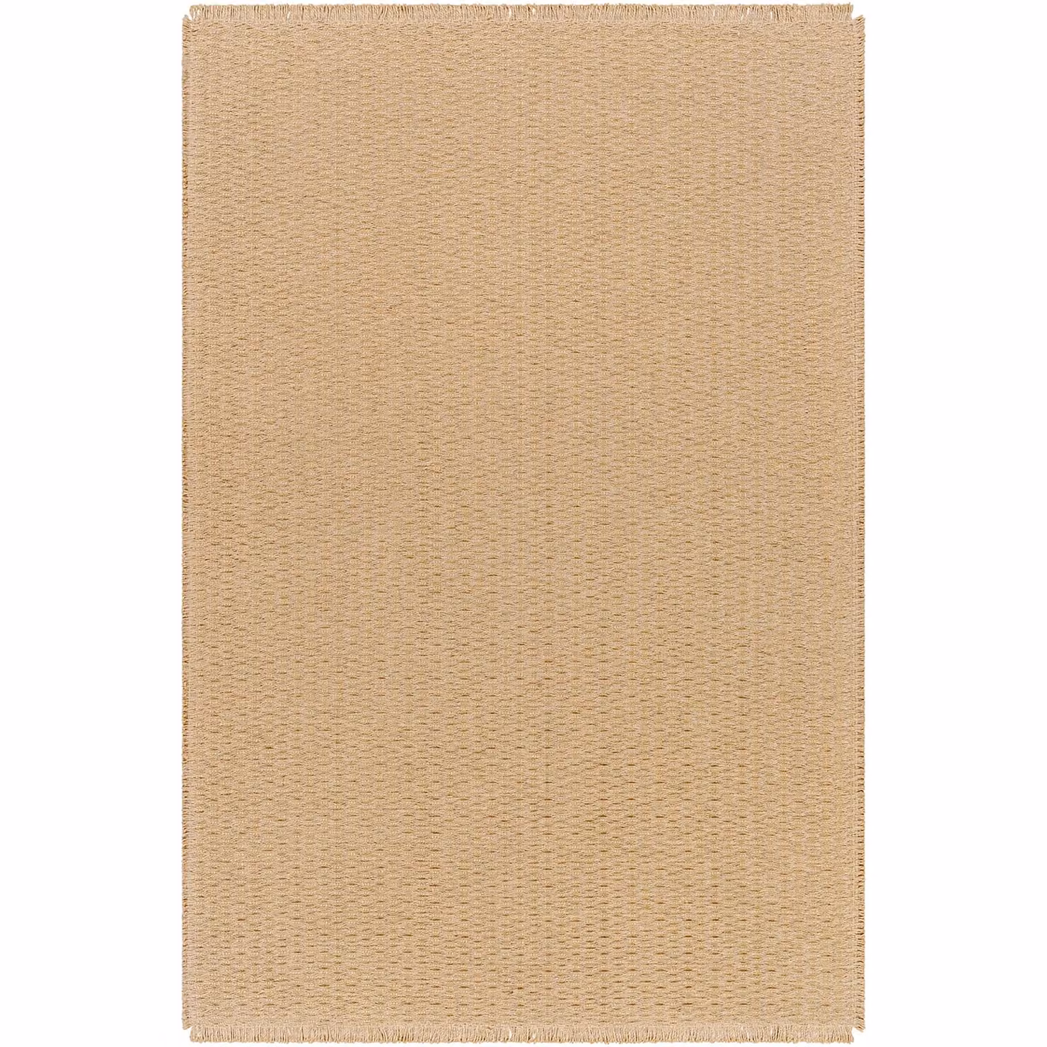 Livabliss Kimi Modern Jute Living Room Rug with Fringes, Brown, W: 160 cm, D: 215 cm – 1