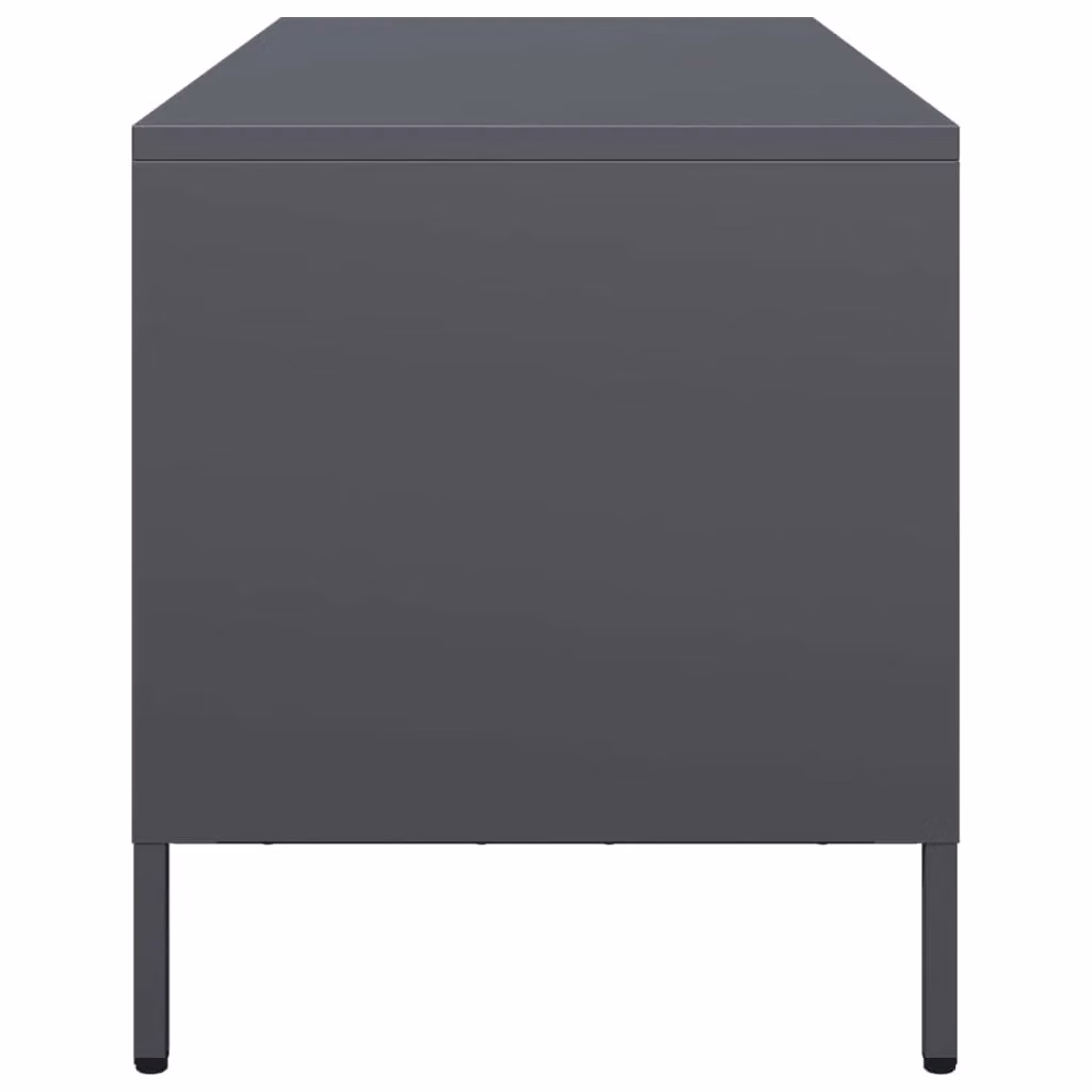 Berkfield Home Industrial TV Cabinet in Anthracite, W/D/H: 101.5 x 39 x 43.5 cm – 4