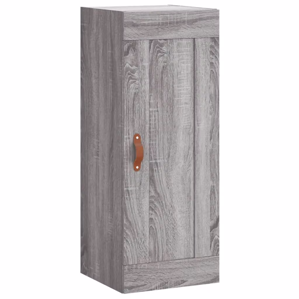 Berkfield Home Wall Mounted Cabinet in Grey Sonoma, W: 34.5 cm, D: 34 cm, H: 90 cm – 2