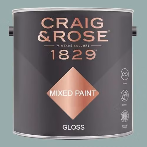 Craig & Rose 1829 Morris Blue Gloss Paint, 2.5 l