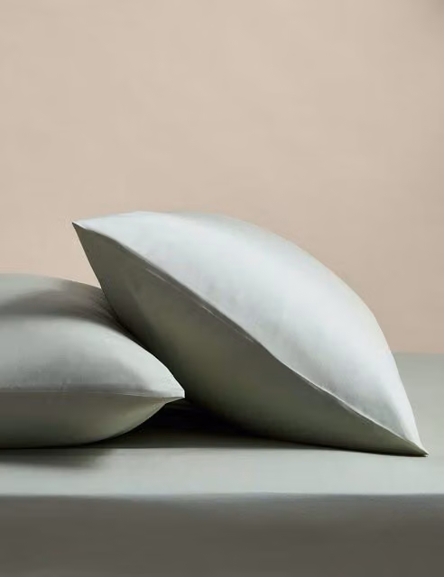 M&S 2 Pack Stay Cool Lyocell Rich Pillowcases in Sage Green
