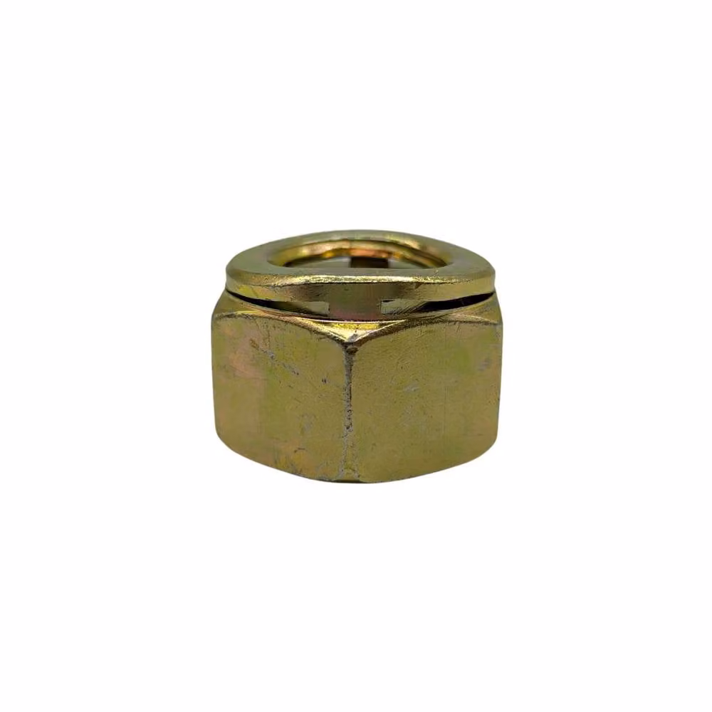 Philidas M20 Industrial Hex Nut in Yellow Galvanised Steel