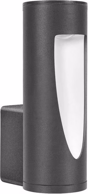 Netlighting Brit LED Modern Outdoor Wall Lamp in Urban Grey with Warm White 3000K Light and IP54 Rating