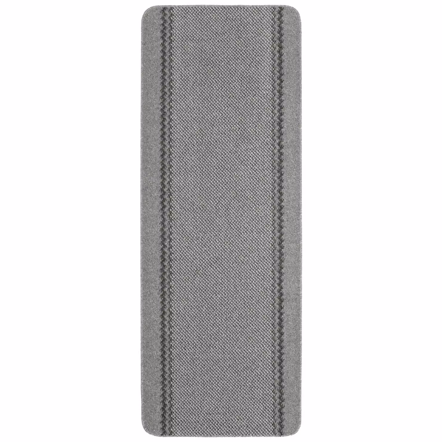 THE RUGS Washable Designer Bordered Rectangular Mat in Grey, W/D/H: 67 x 180 cm – 4