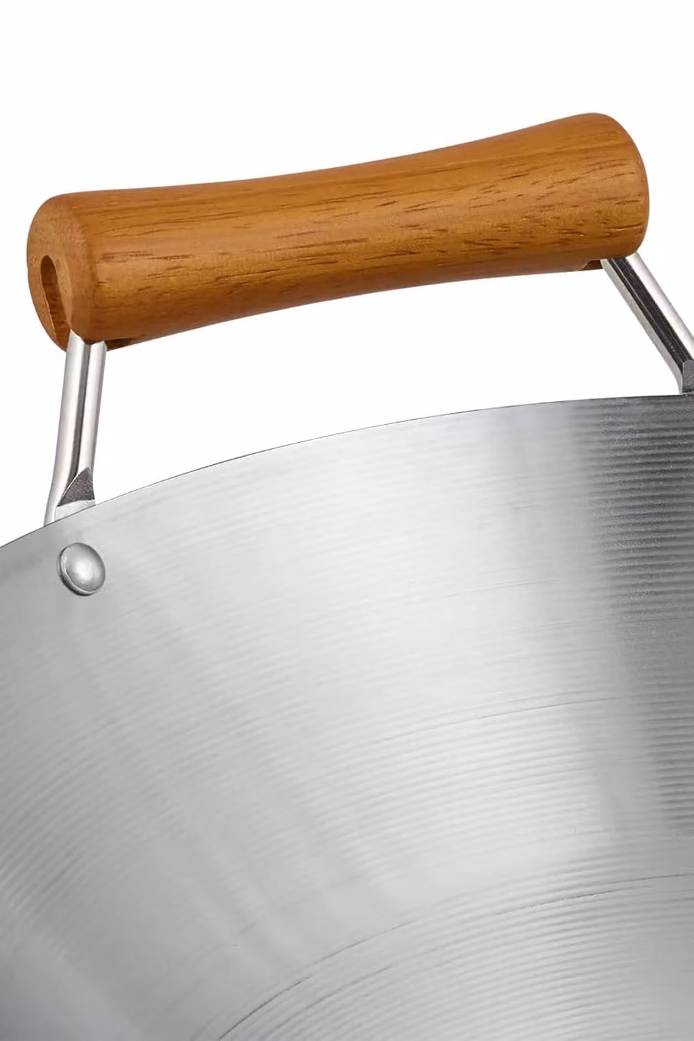 Ken Hom Excellence Non-Stick Carbon Steel Seasoning Wok, 32 cm, Silver – 4
