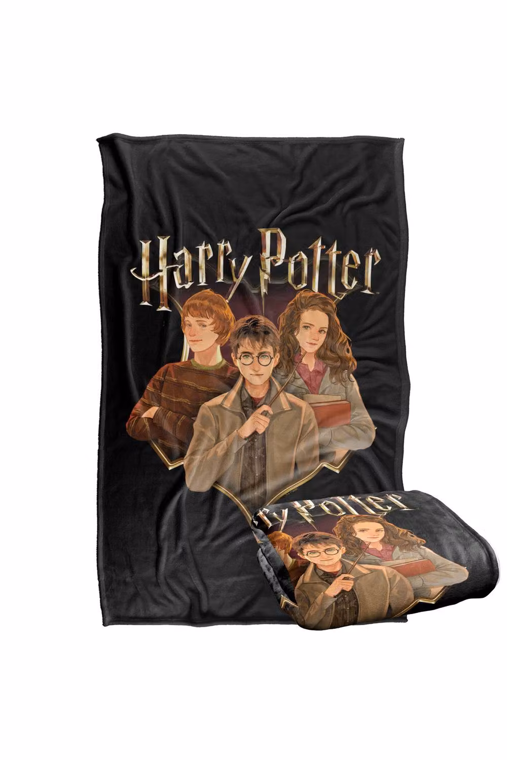 Warner Bros. Harry Potter Drawn Style Group Super Soft Fleece Throw Blanket, Multicolour, W/D/H: 152.4 x 127.0 x 1.0 cm – 7