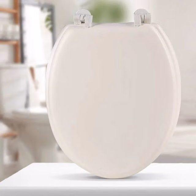 SPETLEK Soft Padded Toilet Seat for Adults in White