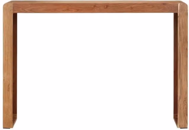 Berkfield Home Rustic Acacia Solid Wood Console Table, Brown, W/D/H: 110 x 30 x 76 cm – 1