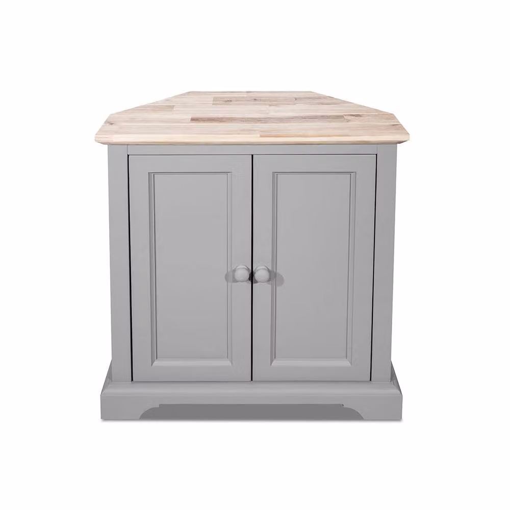 Statement Furniture Florence Corner Sideboard in Grey, W78 x D35 x H85 cm – 2