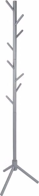 Harbour Housewares Minimalist Beech Wood Post Tree Coat Rack in Matt Grey