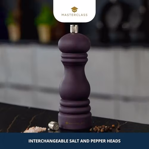 MasterClass Salt or Pepper Mill with Ceramic Grinder, Purple – 4