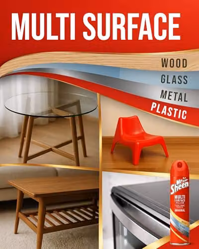 Mr Sheen Multi Surface Polish Spray, Original Scent, 250ml – 3