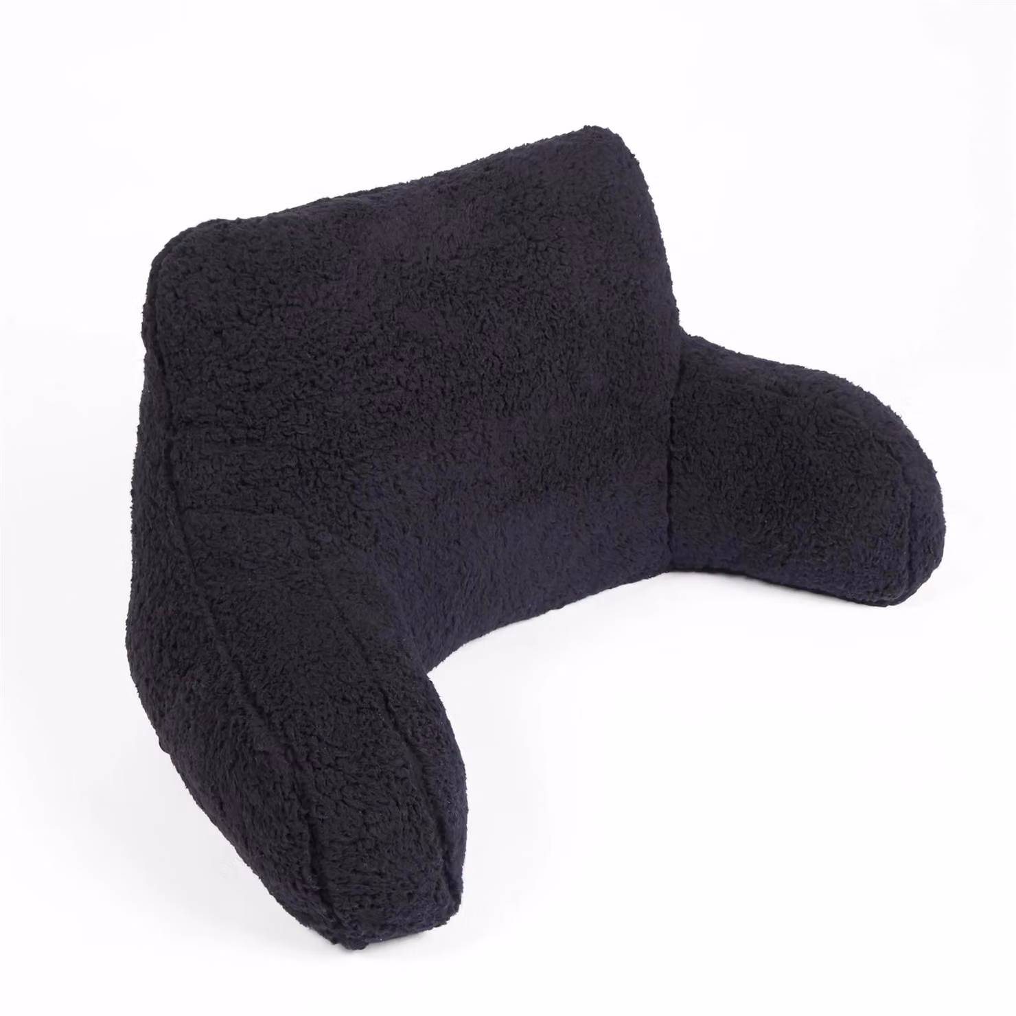 OHS Teddy Fleece Reading Pillow with Arms for Adults in Black W/D/H: 60 x 40 x 60 cm – 7