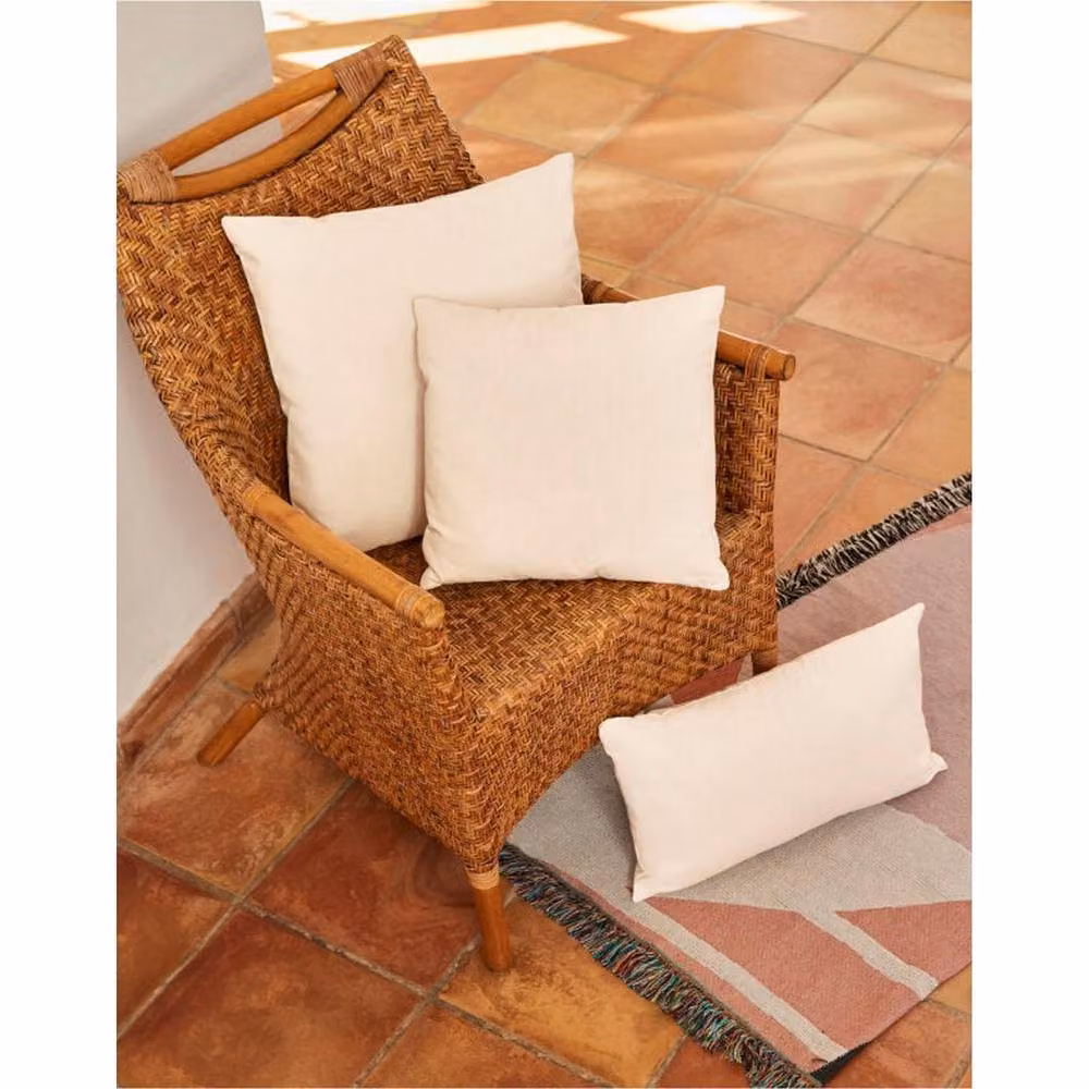 Westford Mill Square Cotton Cushion Cover in Beige, W/D/H: 40 x 40 x 40 cm – 2