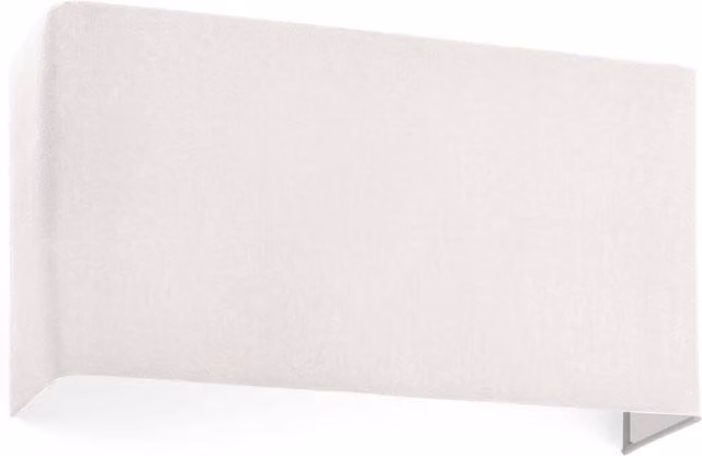 Faro Modern Rectangular Fabric Wall Light in Beige and Yellow, W/D/H: 10.5 x 10.5 x 10.5 cm