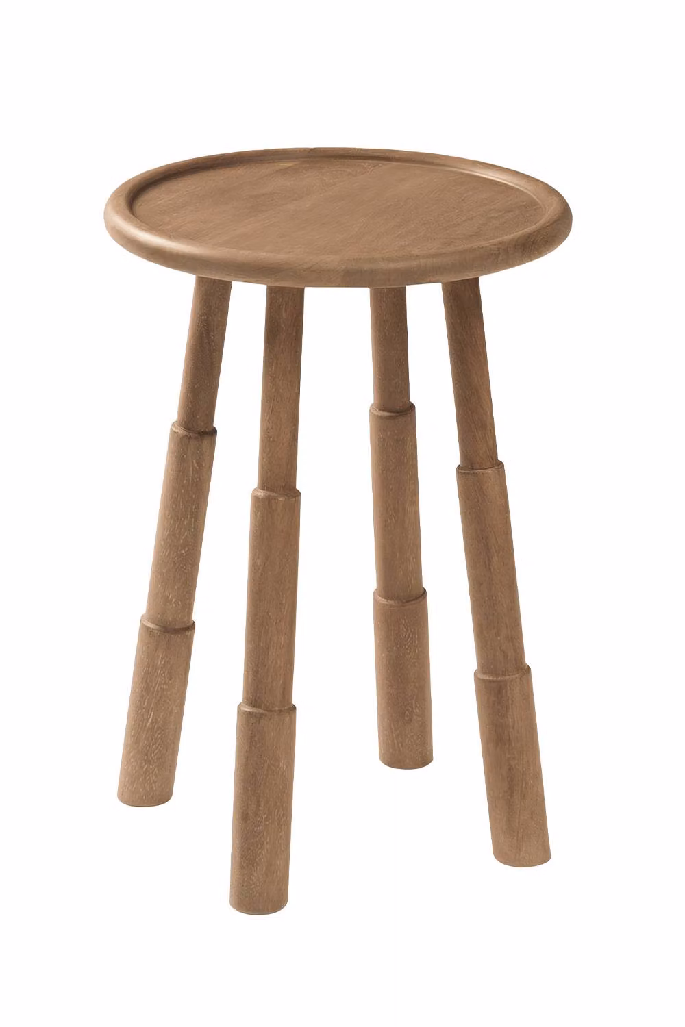 MH London Bali Round Solid Mango Wood Side Table in Brown – 2