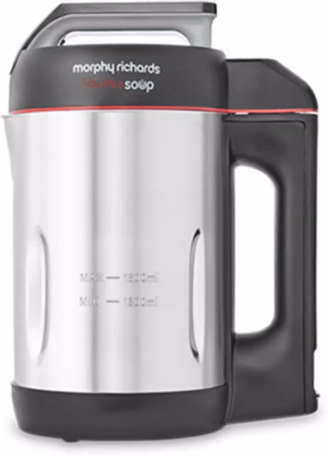 Morphy Richards Saute Soup Maker, 1.6L, Silver Stainless Steel