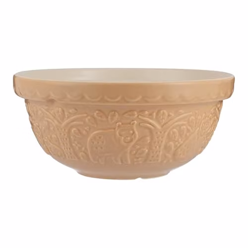 Mason Cash in the Forest Stoneware Mixing Bowl, 2 Litre, Beige and Brown – 1