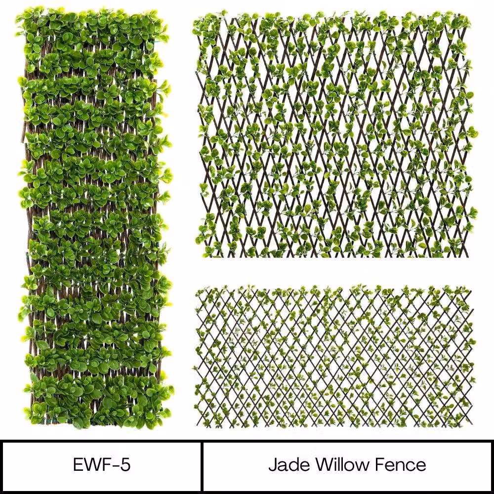 Ark Mat Woven Wooden Expanding Trellis Privacy Screen in Green, W: 200 cm, H: 100 cm – 3