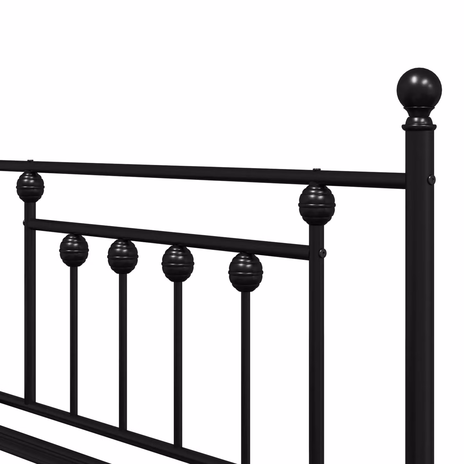 Berkfield Home Modern Black Metal Bed Frame W: 90 cm, L: 190 cm – 4