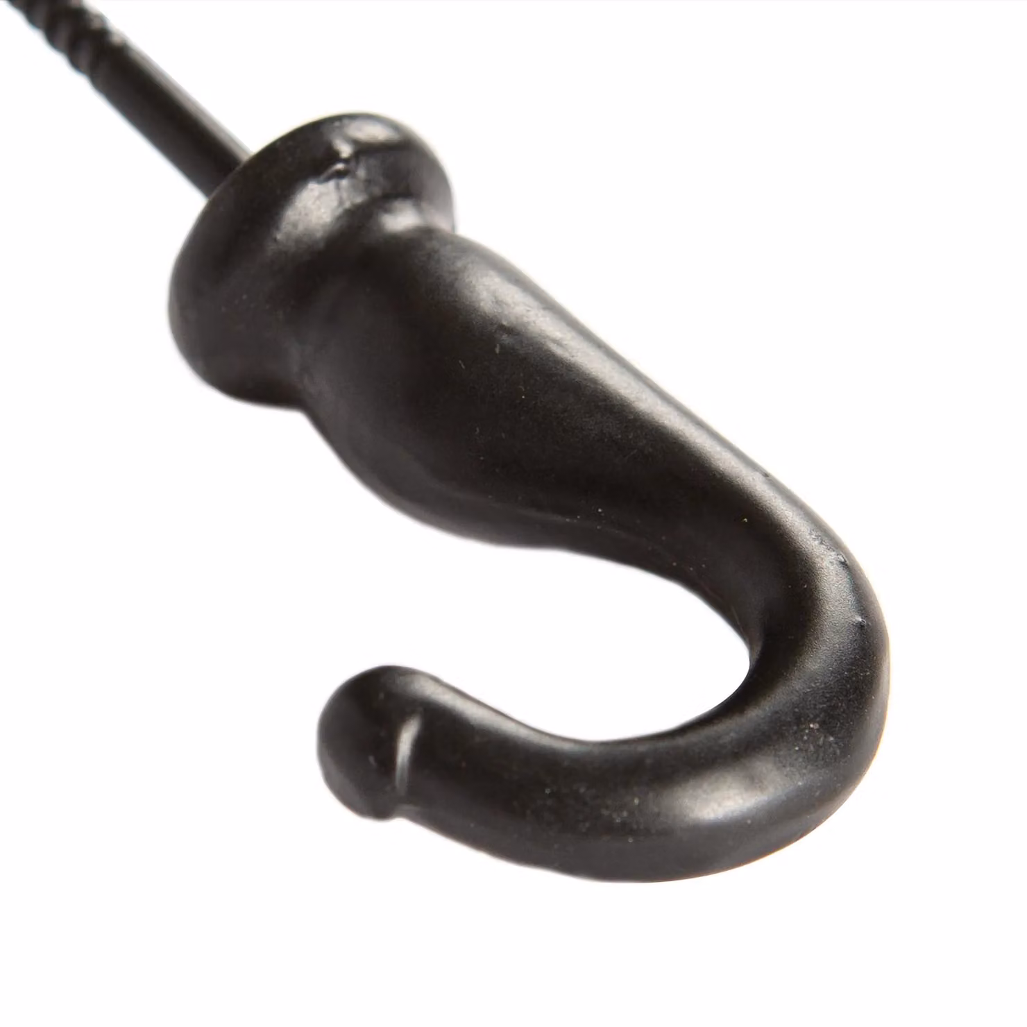 Hammer and Tongs Black Powder-Coated Iron Screw Eye Hook, W: 20 mm, H: 35 mm – 2