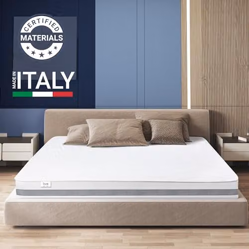 The White Stone Antibacterial Viscoelastic Foam Mattress in White, H 20 cm x W 175 cm x D 205 cm – 2