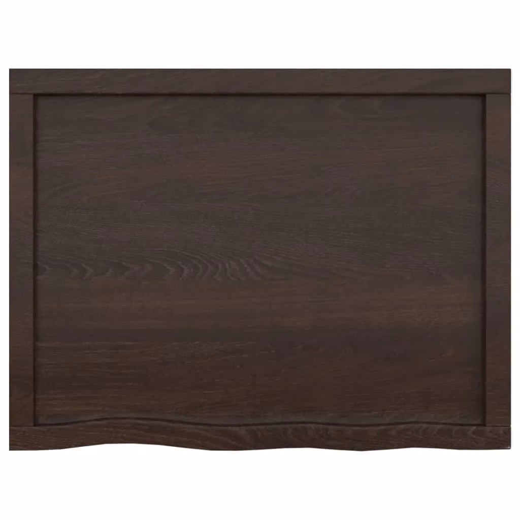 Berkfield Home Wall Mounted Rustic Oak Shelf in Dark Grey and Brown, W: 80 cm, H: 60 cm, D: 60 cm – 4
