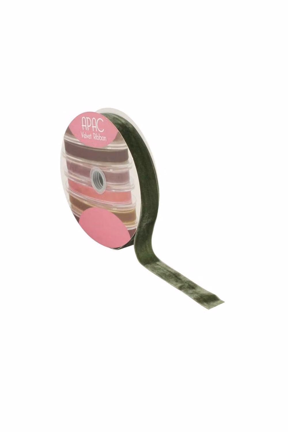 KDMD Dusky Green Velvet Ribbon, Width: 2.5 cm, Length: 20 m – 3