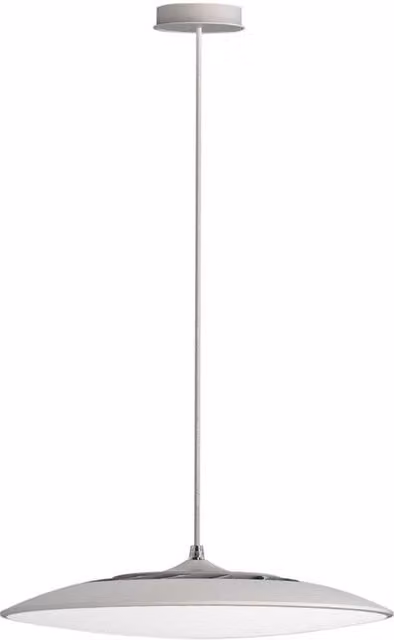 Netlighting Slim Round LED Pendant Light, White, 16W, 3000K, 1440lm, Diameter: 25 cm