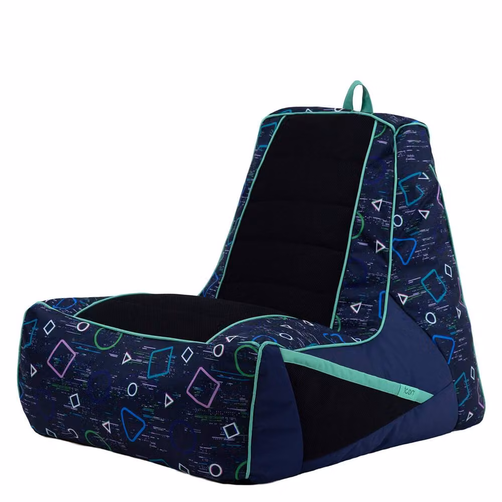 icon Meta Gaming Childrens Bean Bag Recliner in Blue, Small – 2