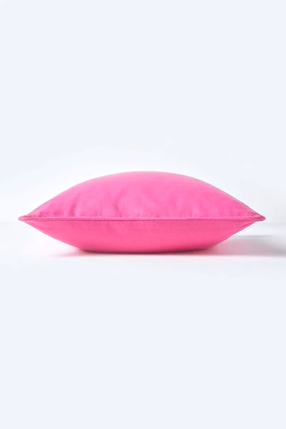 Homescapes Plain Cotton Square Cushion Cover in Pink, W/D/H: 60 x 60 x 60 cm – 2