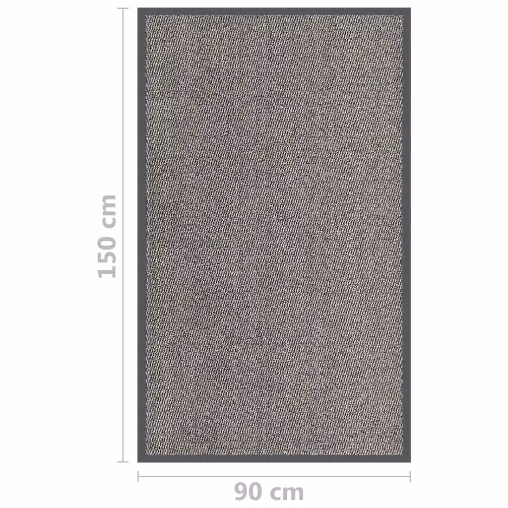 Berkfield Home Non-Slip Tufted Rectangular Doormat, Brown, W: 90 cm, D: 150 cm – 2