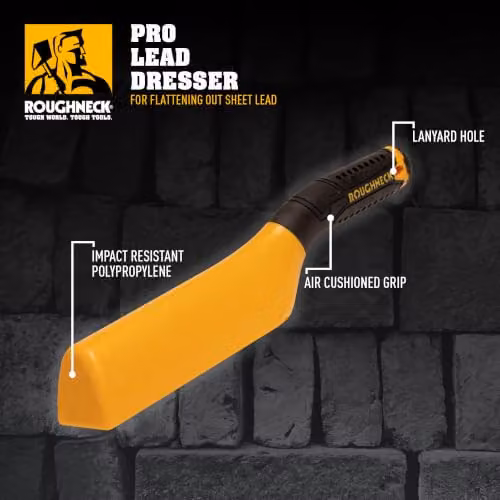 Roughneck Pro Lead Dresser Roofing Tool in Black and Yellow – 2