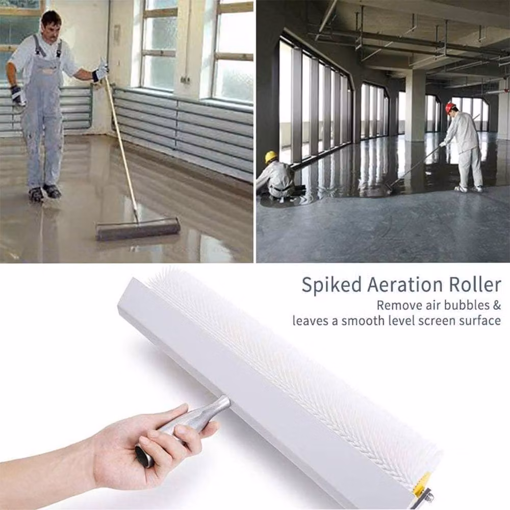 SPETLEK Spiked Aeration Roller for Self-Levelling Screed, White, W: 500 mm, D: 90 mm – 3