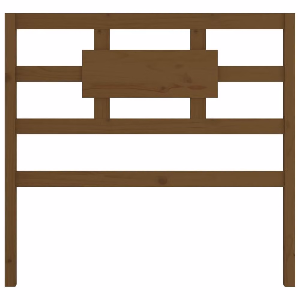 Berkfield Home Beautiful Bed Headboard in Honey Brown Solid Pine Wood, W/D/H: 80.5 x 4 x 100 cm – 3