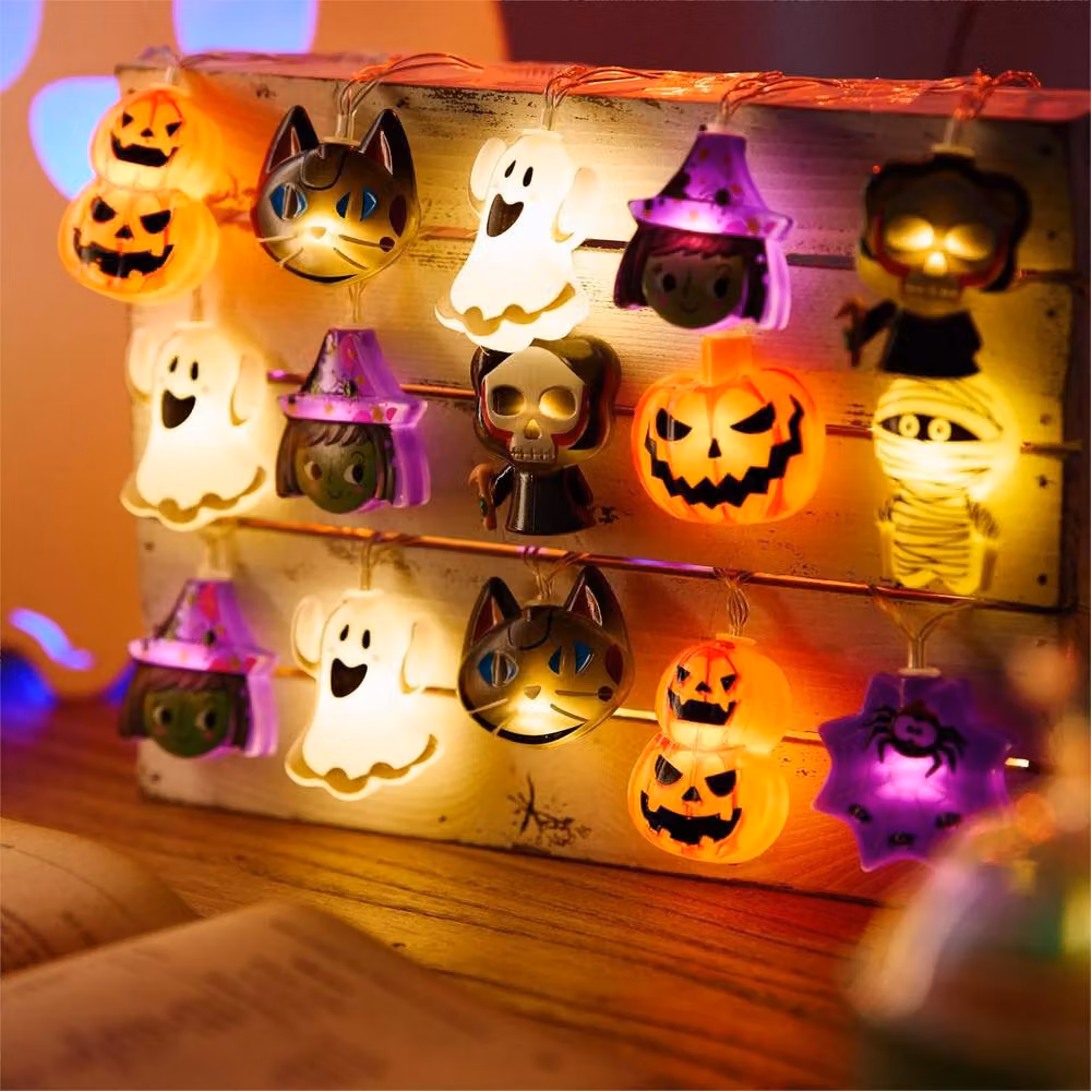 Garwarm 20 LED Multicolour RGB Halloween Fairy Lights with Timer and Battery Operation – 5