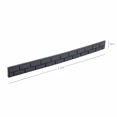 Nicoman Ultra Curve EZ Brick Effect Garden Edging, Grey, Pack of 10 – 2