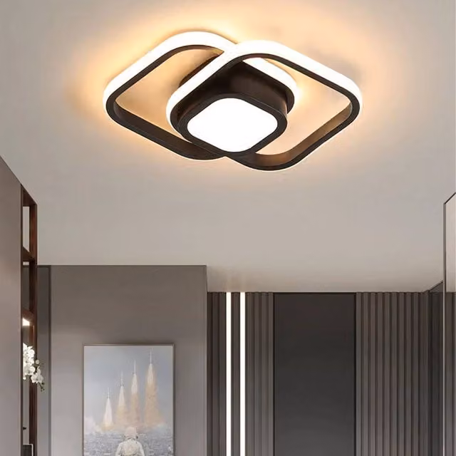 Havendro Modern Dimmable LED Ceiling Light in Black – 1