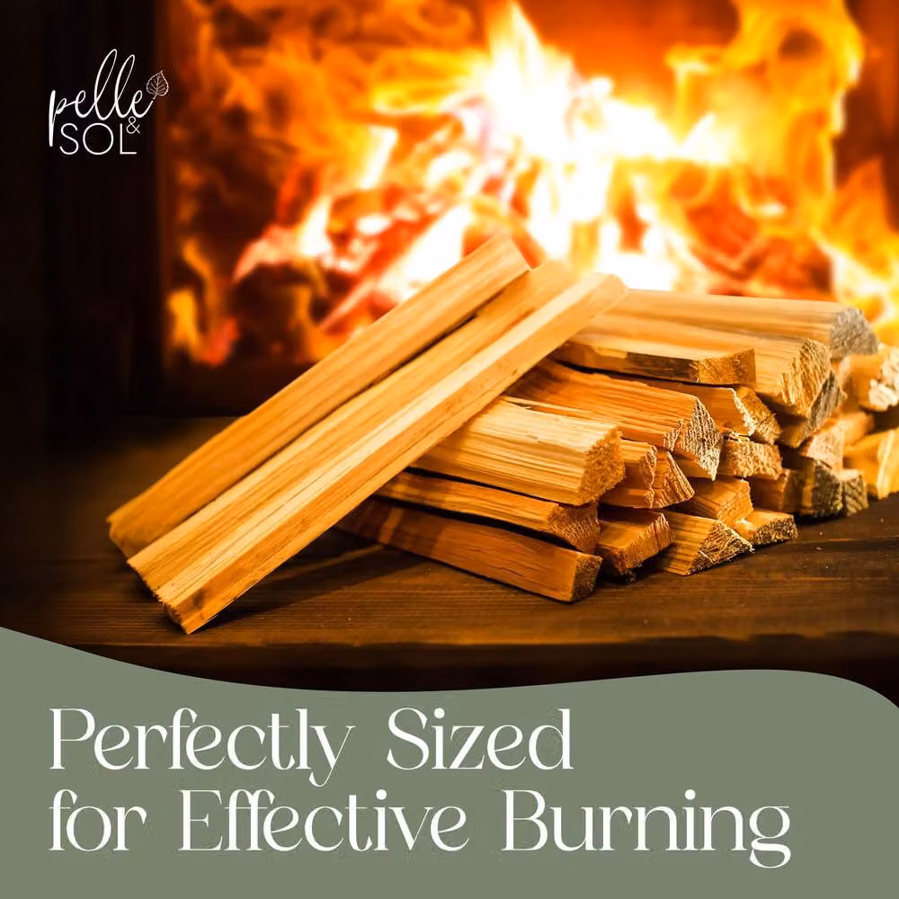 Pelle & Sol Smokeless Long-Burning Kindling Wood for Log Burners, 2.4kg, Brown – 3