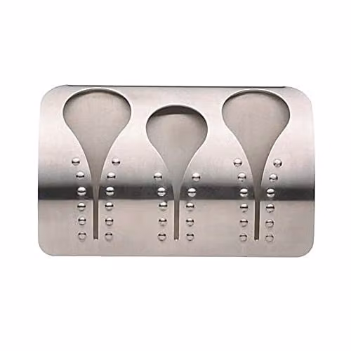 MasterClass Stainless Steel Triple Towel Holder in Silver – 1