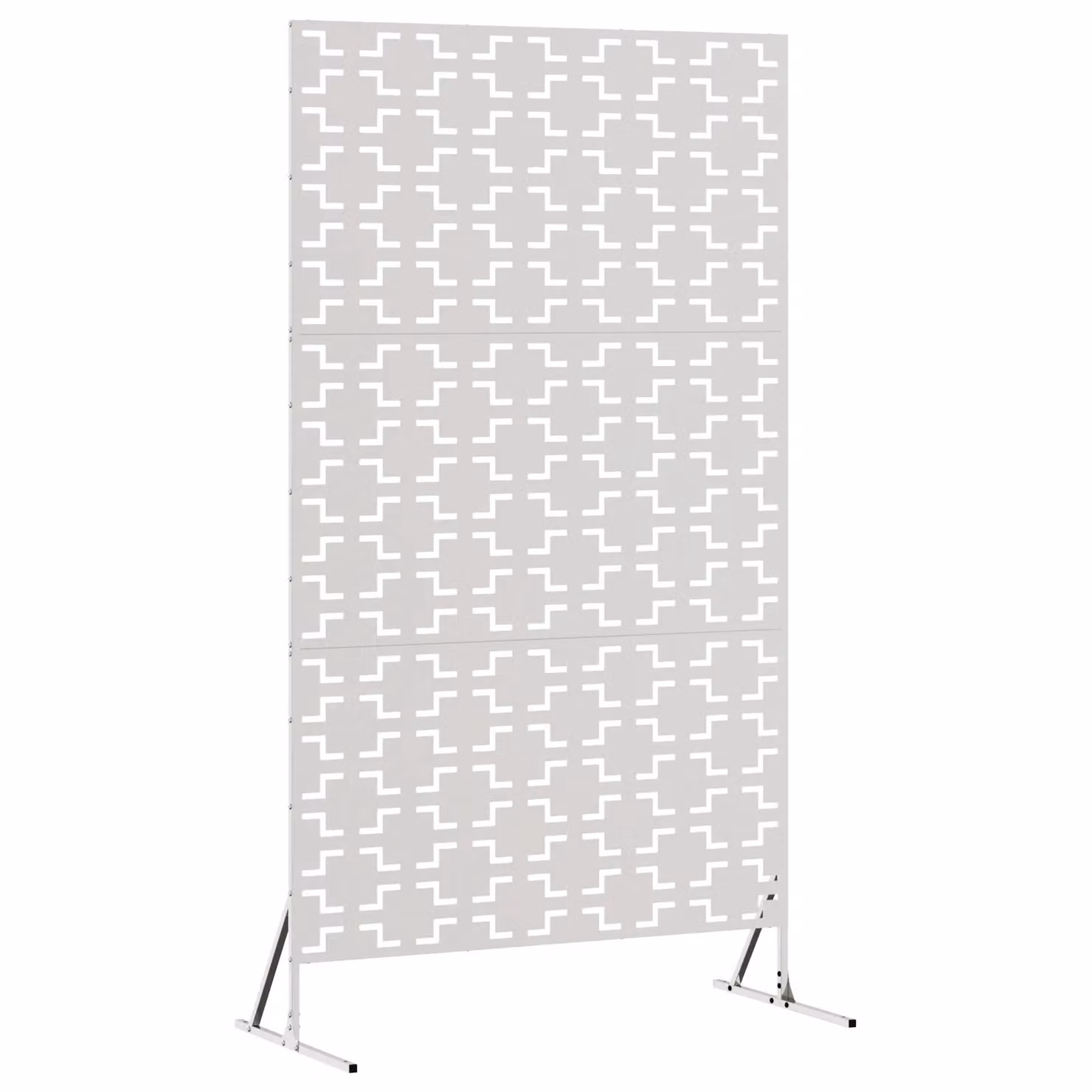 Berkfield Home Silver Stainless Steel Rectangular Privacy Screen W/D/H: 100 x 50 x 180 cm – 2
